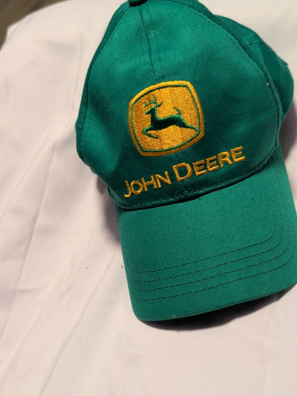John Deere Green Baseball Cap with Yellow Logo